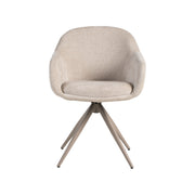 Eetkamerstoel Fiby Naturel Elite Taupe Metalen Frame 60x62x80 cm-Eetkamerstoelen-LABEL51