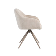 Eetkamerstoel Fiby Naturel Elite Taupe Metalen Frame 60x62x80 cm-Eetkamerstoelen-LABEL51