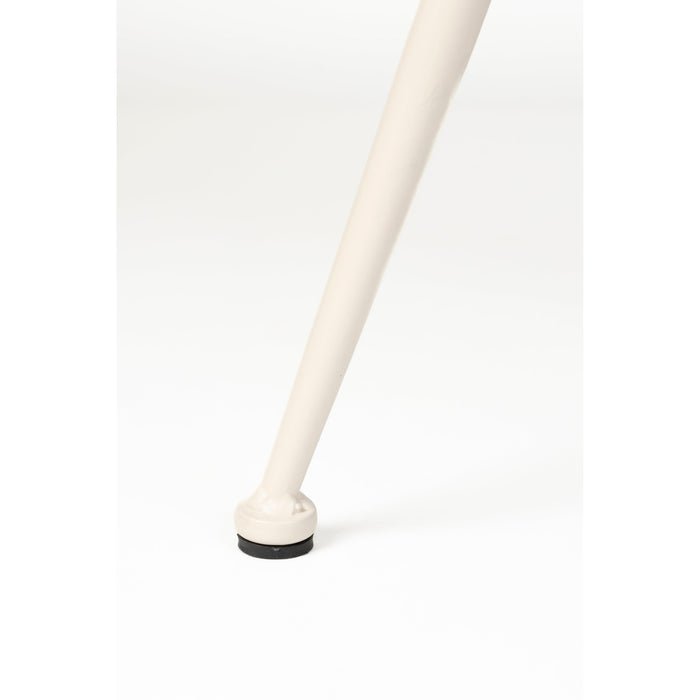 Eetkamerstoel Fijs Off Polyester Wit 61x47 cm-Eetkamerstoelen-Creating Home