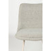 Eetkamerstoel Fijs Off Polyester Wit 61x47 cm-Eetkamerstoelen-Creating Home
