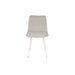 Eetkamerstoel Fijs Off Polyester Wit 61x47 cm
