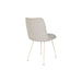 Eetkamerstoel Fijs Off Polyester Wit 61x47 cm