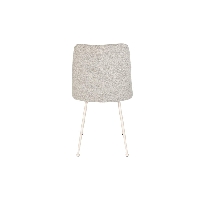 Eetkamerstoel Fijs Off Polyester Wit 61x47 cm