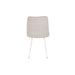 Eetkamerstoel Fijs Off Polyester Wit 61x47 cm