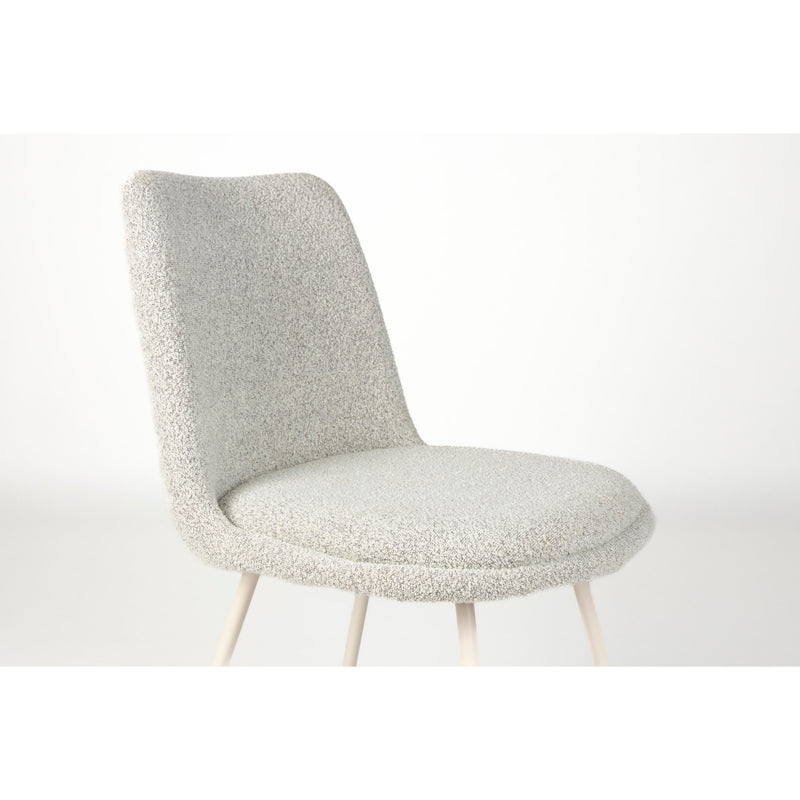 Eetkamerstoel Fijs Off Polyester Wit 61x47 cm-Eetkamerstoelen-Creating Home