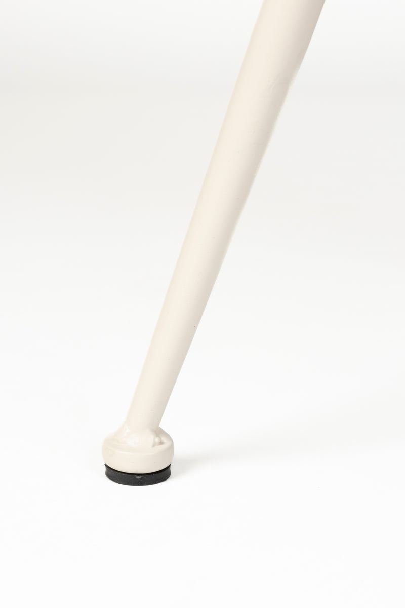Eetkamerstoel Fijs Off Polyester Wit 61x47 cm-Eetkamerstoelen-Creating Home