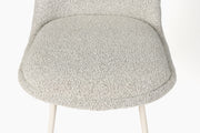 Eetkamerstoel Fijs Off Polyester Wit 61x47 cm-Eetkamerstoelen-Creating Home