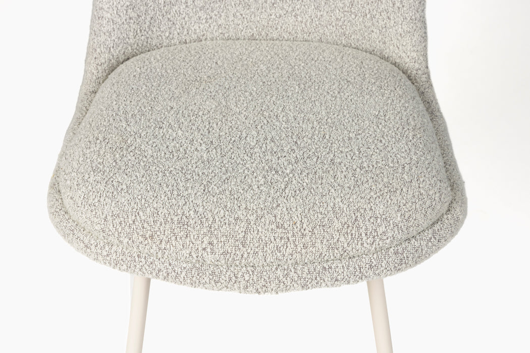 Eetkamerstoel Fijs Off Polyester Wit 61x47 cm-Eetkamerstoelen-Creating Home