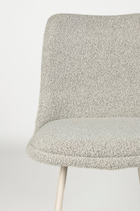 Eetkamerstoel Fijs Off Polyester Wit 61x47 cm-Eetkamerstoelen-Creating Home