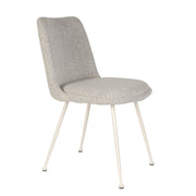 Eetkamerstoel Fijs Off Polyester Wit 61x47 cm-Eetkamerstoelen-Creating Home