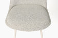 Eetkamerstoel Fijs Off Polyester Wit 61x47 cm-Fauteuils-Creating Home