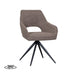 Eetkamerstoel Finley - Bruin - Boucle - Draaibaar-Eetkamerstoelen-LABEL51