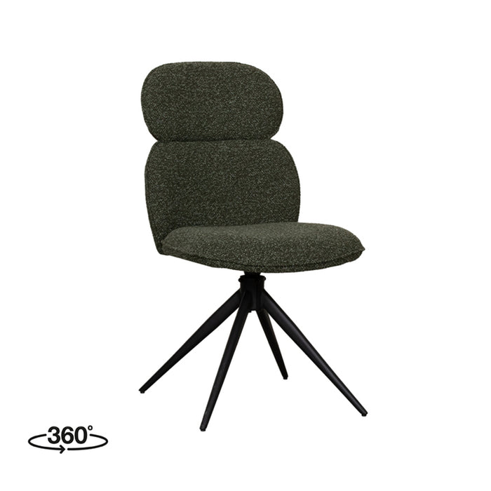 LABEL51 Eetkamerstoel Finn Forest Royal Boucle 49x62x91 cm
