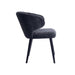 Eetkamerstoel Fiori Anthracite Zwart Hout-Tafellampen-PTMD