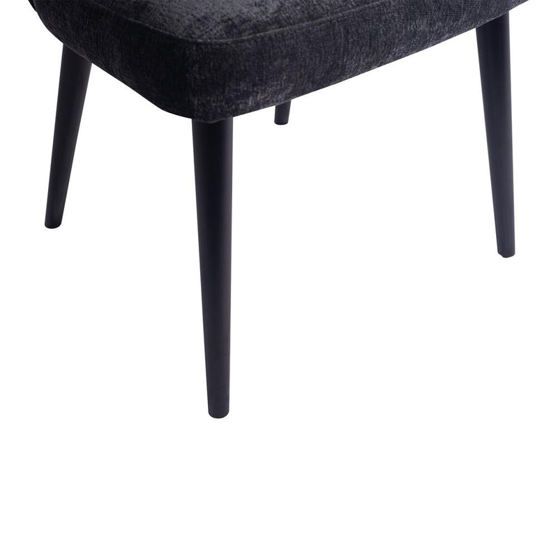 Eetkamerstoel Fiori Hout Zwart-Eetkamerstoelen-PTMD