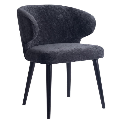 Eetkamerstoel Fiori Hout Zwart-Eetkamerstoelen-PTMD