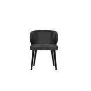Eetkamerstoel Fiori Polyester Antraciet-Eetkamerstoelen-PTMD