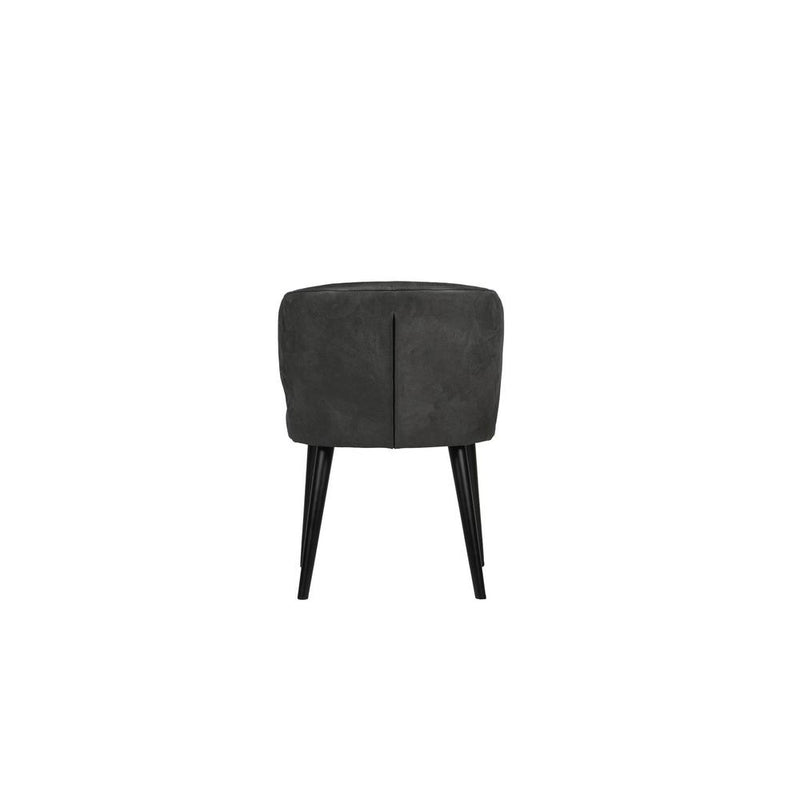 Eetkamerstoel Fiori Polyester Antraciet-Eetkamerstoelen-PTMD