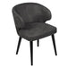 Eetkamerstoel Fiori Polyester Antraciet-Eetkamerstoelen-PTMD