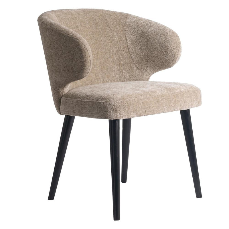 Eetkamerstoel Fiori Polyester Crème-Eetkamerstoelen-PTMD