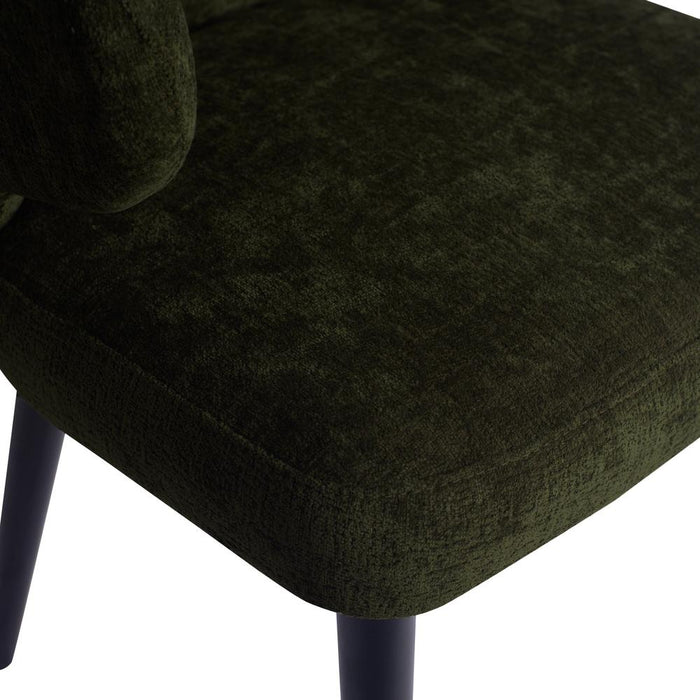 Eetkamerstoel Fiori Polyester Zwart 711552-Eetkamerstoelen-PTMD