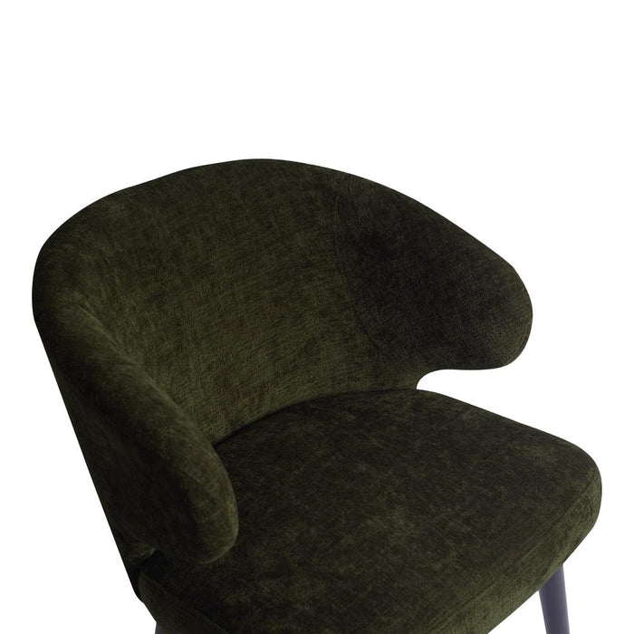 Eetkamerstoel Fiori Polyester Zwart 711552-Eetkamerstoelen-PTMD