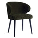 Eetkamerstoel Fiori Polyester Zwart 711552-Eetkamerstoelen-PTMD