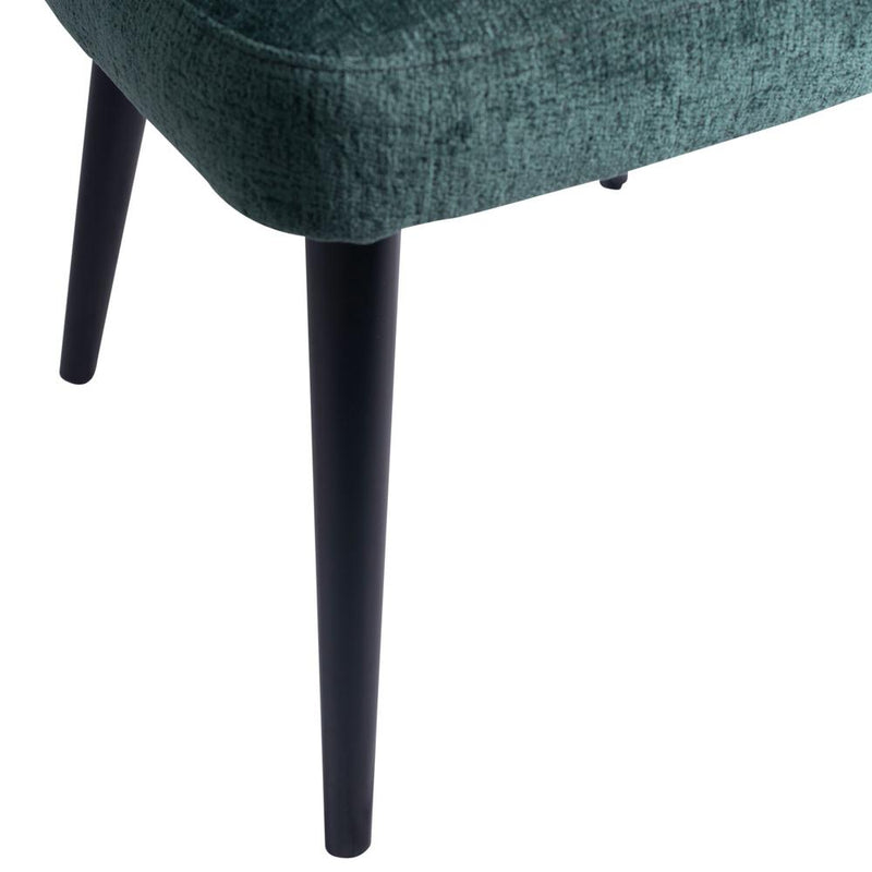 Eetkamerstoel Fiori Polyester Zwart 711554-Eetkamerstoelen-PTMD