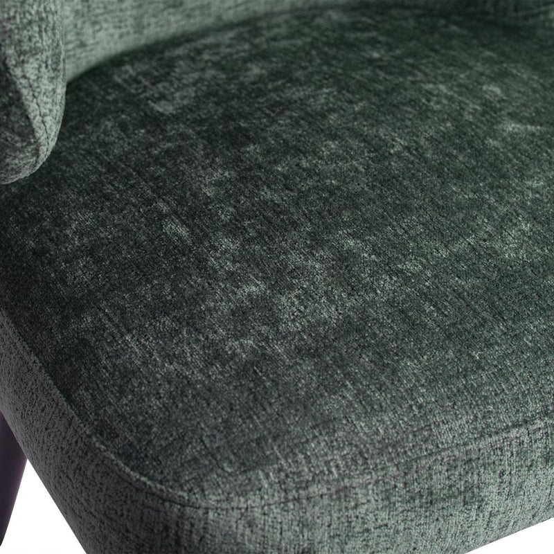 Eetkamerstoel Fiori Polyester Zwart 711554-Eetkamerstoelen-PTMD