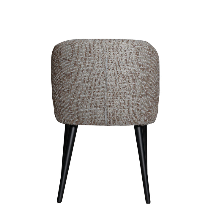 Eetkamerstoel Fiori Polyester Zwart 736782-Eetkamerstoelen-PTMD