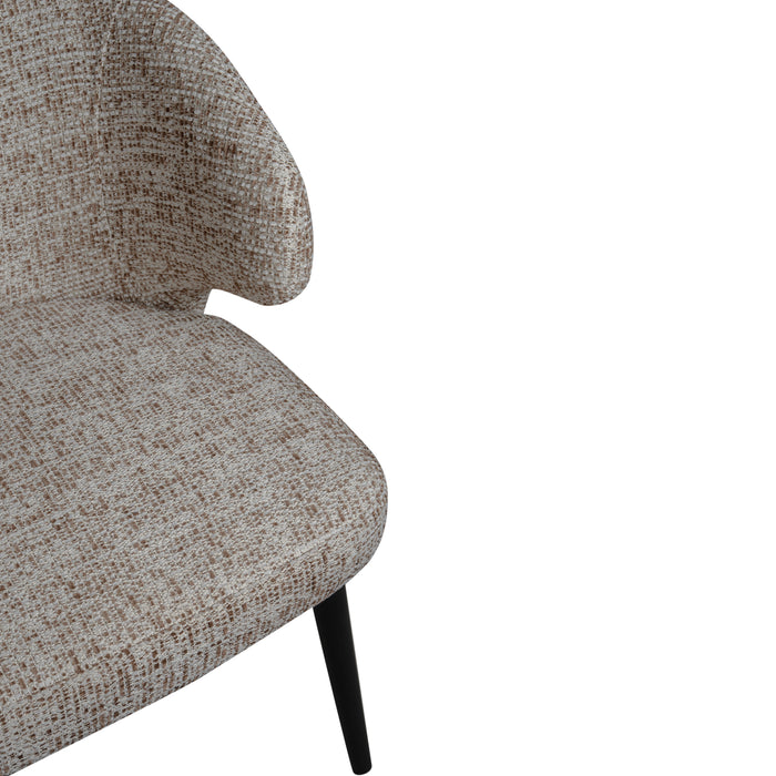 Eetkamerstoel Fiori Polyester Zwart 736782-Eetkamerstoelen-PTMD
