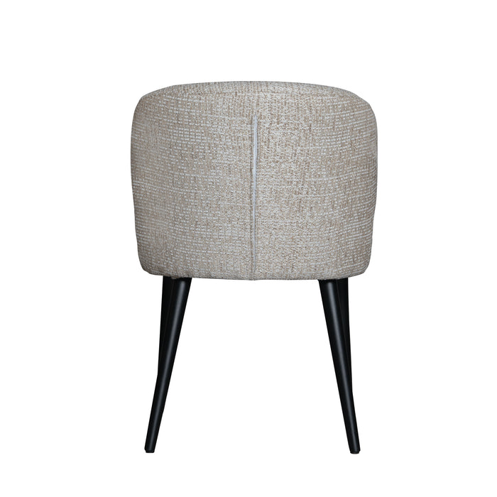 Eetkamerstoel Fiori Polyester Zwart 736783-Eetkamerstoelen-PTMD