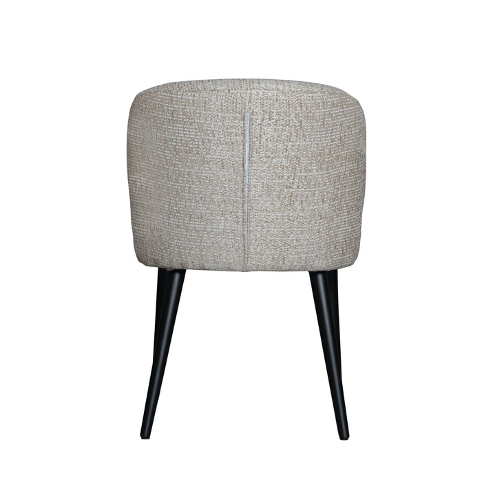 Eetkamerstoel Fiori Polyester Zwart 736783-Eetkamerstoelen-PTMD