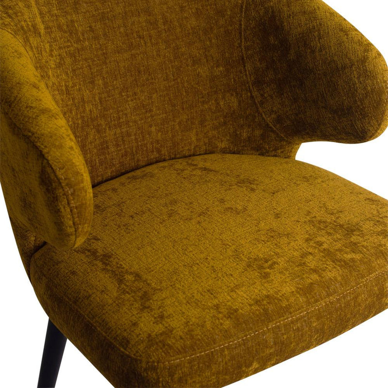 Eetkamerstoel Fiori Zwart-Eetkamerstoelen-PTMD