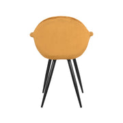 Eetkamerstoel Forli Oker Fluweel 60x58x83 cm-Eetkamerstoelen-LABEL51