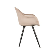 Eetkamerstoel Forli Zand Fluweel 60x58x83 cm-Eetkamerstoelen-LABEL51
