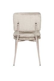 Eetkamerstoel Franck Polyester Beige 52.5x44 cm-Eetkamerstoelen-Creating Home