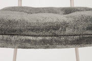 Eetkamerstoel Franck Polyester Grijs 52.5x44 cm-Eetkamerstoelen-Creating Home