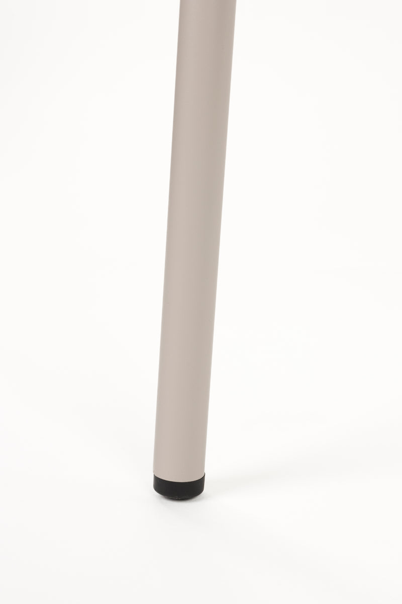 Eetkamerstoel Franck Polyester Grijs 52.5x44 cm-Eetkamerstoelen-Creating Home