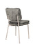 Eetkamerstoel Franck Polyester Grijs 52.5x44 cm-Eetkamerstoelen-Creating Home