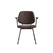 Eetkamerstoel Gastron Taupe Fluweel 62x58x82 cm-Eetkamerstoelen-LABEL51
