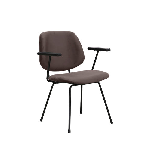Eetkamerstoel Gastron - Taupe - Fluweel-Eetkamerstoelen-LABEL51