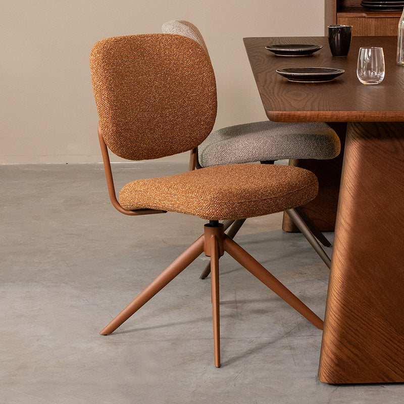 Eetkamerstoel Geneva Coral Royal Boucle Coral Metalen Frame-Eetkamerstoelen-LABEL51