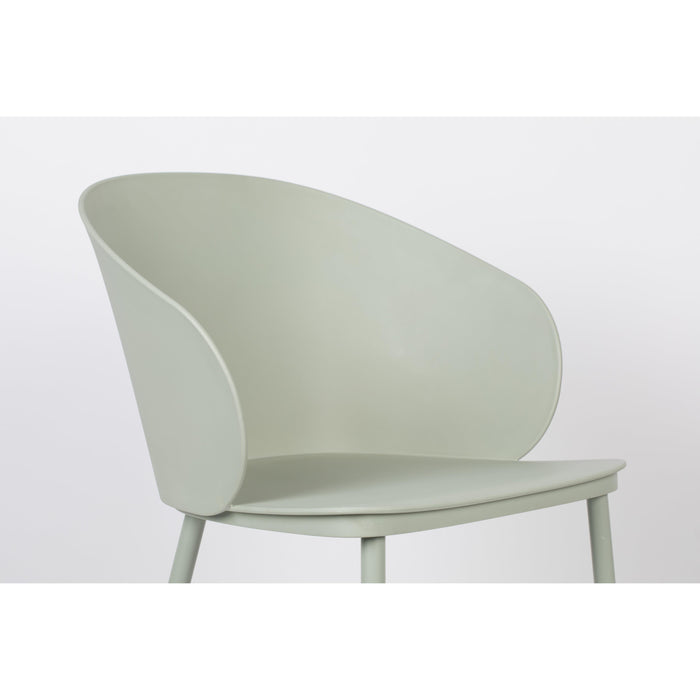 Eetkamerstoel Gigi All Mint Polypropyleen Groen 53.5x57 cm-Eetkamerstoelen-Creating Home