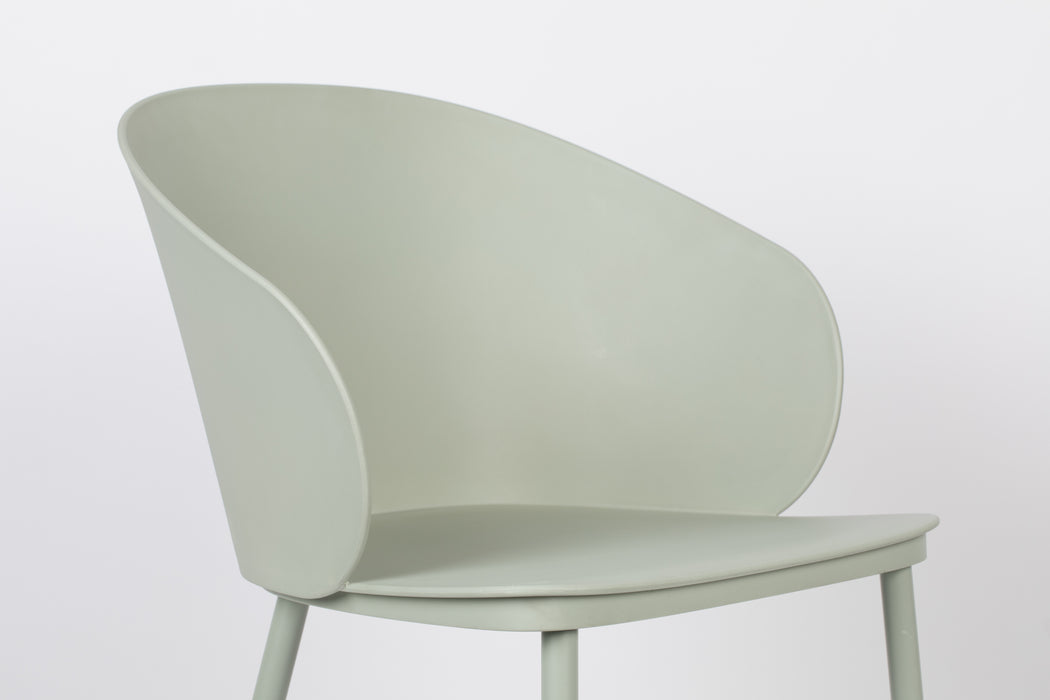Eetkamerstoel Gigi All Mint Polypropyleen Groen 53.5x57 cm-Eetkamerstoelen-Creating Home