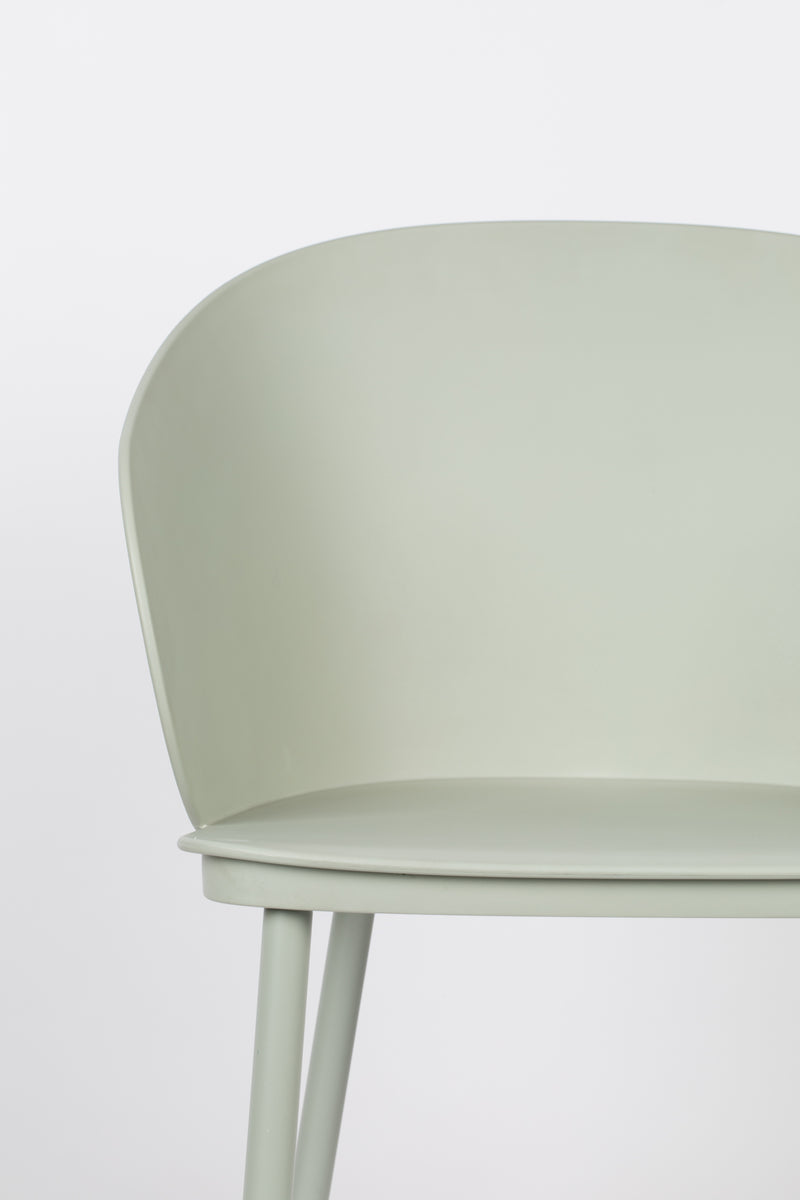 Eetkamerstoel Gigi All Mint Polypropyleen Groen 53.5x57 cm-Eetkamerstoelen-Creating Home