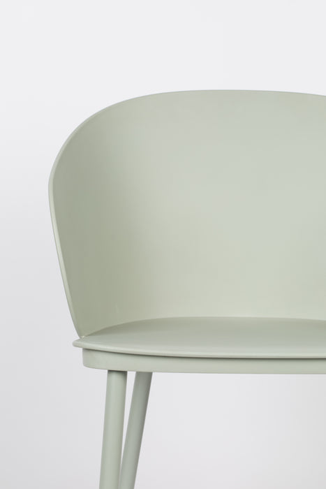 Eetkamerstoel Gigi All Mint Polypropyleen Groen 53.5x57 cm-Fauteuils-Creating Home