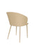 Eetkamerstoel Gigi Polypropyleen Beige 55.5x56.5 cm-Eetkamerstoelen-Creating Home