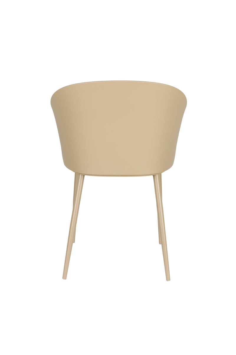 Eetkamerstoel Gigi Polypropyleen Beige 55.5x56.5 cm-Eetkamerstoelen-Creating Home