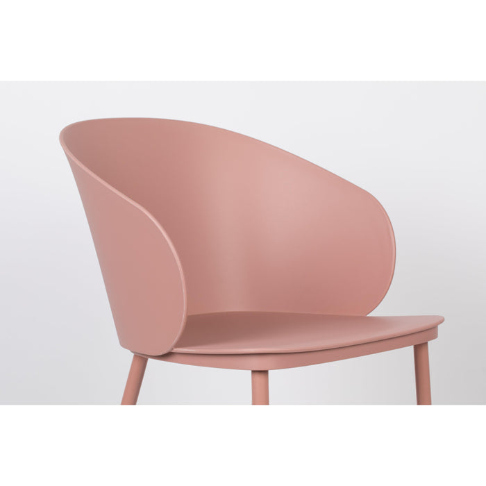 Eetkamerstoel Gigi Polypropyleen Roze 53.5x57 cm-Eetkamerstoelen-Creating Home